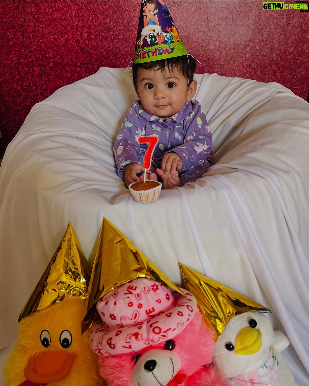 Shailu Mehta - 3 Likes - 💜Celebrating seven months of pure cuteness 🐣and endless joy💜
#sparshkipranshi😘♥️ 

.

.

#snappylovers👻💕 #cute #love