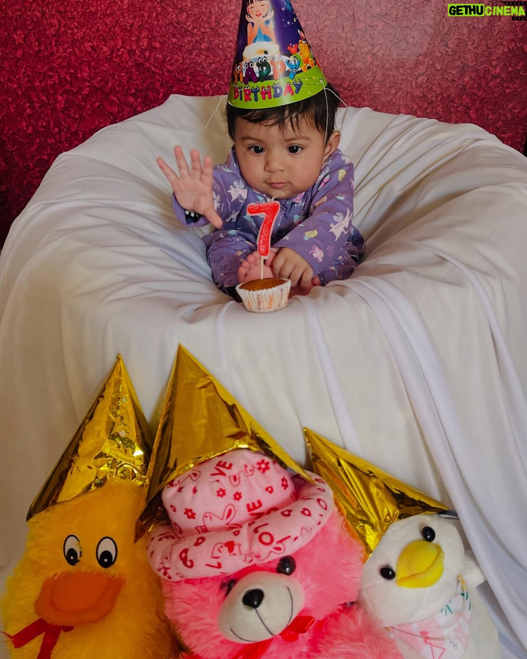 Shailu Mehta - 3 Likes - 💜Celebrating seven months of pure cuteness 🐣and endless joy💜
#sparshkipranshi😘♥️ 

.

.

#snappylovers👻💕 #cute #love