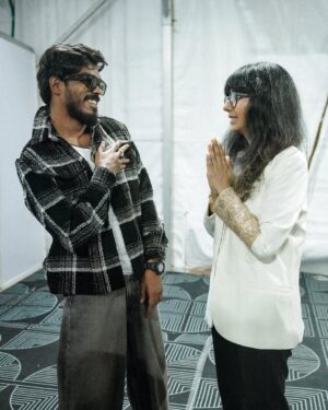 Shakthisree Gopalan Instagram - With my favrt 🎶 @shakthisreegopalan thank u❤️