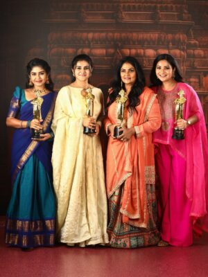 Sharanya Turadi Instagram - ‘Best Mamiyar Marumagalgal’ – Vikatan Awards 2025 🏆
Grateful beyond words to receive this honour for Pandian Stores 2! ❤️

A huge thank you to @televikatan for this wonderful recognition, @vijaytelevision for the amazing opportunity, our production house @venusinfotainment , our director @davidjohn.charlie sir, Writer @priyaathampy mam and the entire crew who bring magic to every scene 🎥✨

Most importantly, heartfelt love to all our co-artists and audience whose constant support keeps us shining together 🤍

#VikatanAwards2025 #pandianstores2 #WomenSquadOfPS2 #VijayTelevision #PS2 #Gratitude #MamiyarMarumagalgal #Award
