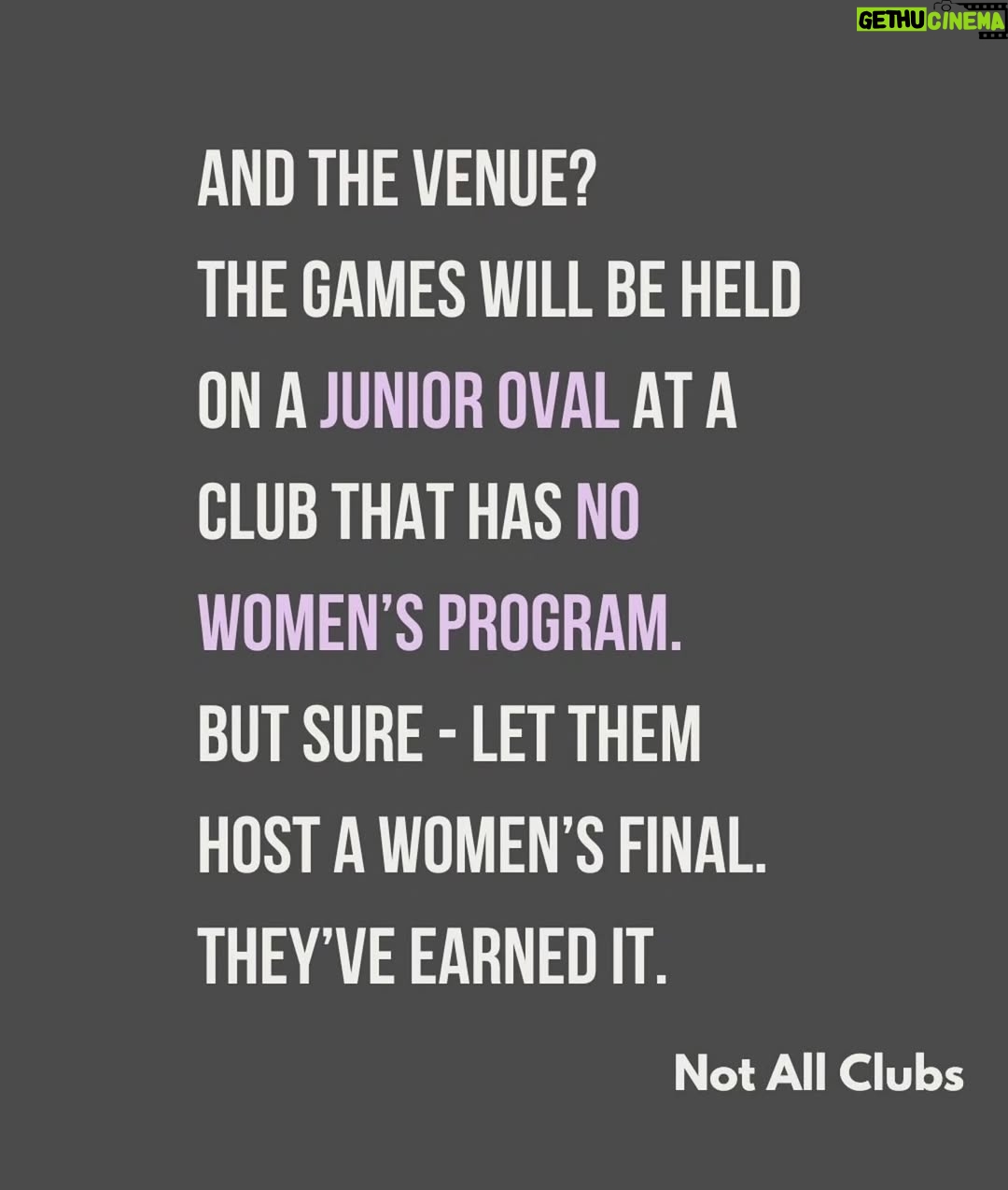 Sharni Layton - 1.5K Likes - Reposting @notallclubs after @gameface.mpnfl disgracefully placed the MPNFL Women's Finals last minute, on a Sunday with Div 1 at 6pm, the same time as the men's last home & away game, on a junior oval. Lack of thought, care, respect and planning continues to be one of the main issues for women's sport - professionally and at community level. They make excuses - yet the men's season always seems to run to plan, with the best time slots, on the best ovals and organised in advance. Its 2025, own your actions and just DO BETTER. FFS. Stop raining bullshit. I wish I could do more, but all I can do is call it out - so here I am.

If you've had enough - go to MPNFL website, there you can find staff and staff emails > https://mpfnl.com.au/afl-south-east-staff/