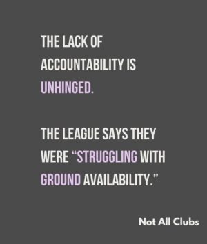 Sharni Layton Instagram - Reposting @notallclubs after @gameface.mpnfl disgracefully placed the MPNFL Women's Finals last minute, on a Sunday with Div 1 at 6pm, the same time as the men's last home & away game, on a junior oval. Lack of thought, care, respect and planning continues to be one of the main issues for women's sport - professionally and at community level. They make excuses - yet the men's season always seems to run to plan, with the best time slots, on the best ovals and organised in advance. Its 2025, own your actions and just DO BETTER. FFS. Stop raining bullshit. I wish I could do more, but all I can do is call it out - so here I am.

If you've had enough - go to MPNFL website, there you can find staff and staff emails > https://mpfnl.com.au/afl-south-east-staff/