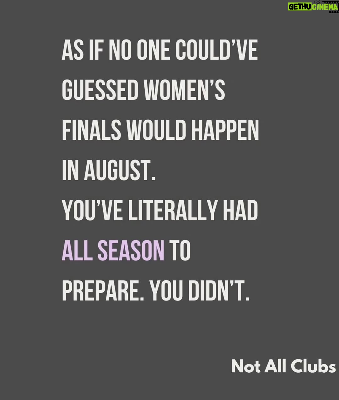 Sharni Layton - 1.5K Likes - Reposting @notallclubs after @gameface.mpnfl disgracefully placed the MPNFL Women's Finals last minute, on a Sunday with Div 1 at 6pm, the same time as the men's last home & away game, on a junior oval. Lack of thought, care, respect and planning continues to be one of the main issues for women's sport - professionally and at community level. They make excuses - yet the men's season always seems to run to plan, with the best time slots, on the best ovals and organised in advance. Its 2025, own your actions and just DO BETTER. FFS. Stop raining bullshit. I wish I could do more, but all I can do is call it out - so here I am.

If you've had enough - go to MPNFL website, there you can find staff and staff emails > https://mpfnl.com.au/afl-south-east-staff/
