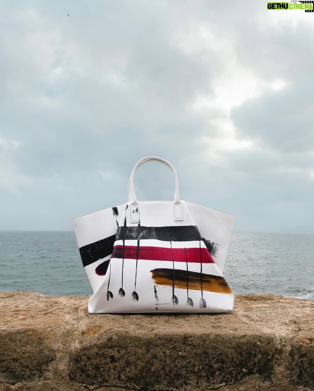 Sharon Stone - 35.6K Likes - A landscape suspended between sky and sea. Sharon Stone stars in the newest Antonio Marras Fall Winter 25 campaign, wearing a Prince of Wales tailored suit, paired with the painted Alma bag. Captured in Alghero, the hometown of Antonio Marras in Sardinia. @antoniomarrasofficial 
#SharonStone #AntonioMarras #adv #AMFallWinter25