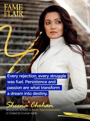 Sheena Chohan Instagram - Words of wisdom from the brilliant Sheena Chohan: "Every rejection, every struggle was fuel. Persistence and passion are what transform a dream into destiny."

The path isn't always easy, but it's always worth it. Thank you for the powerful reminder, @sheena_chohan.

#SheenaChohan #Motivation #StruggleIsFuel #Destination #Actress #SouthAsiaAmbassador #unitedforhumanrights