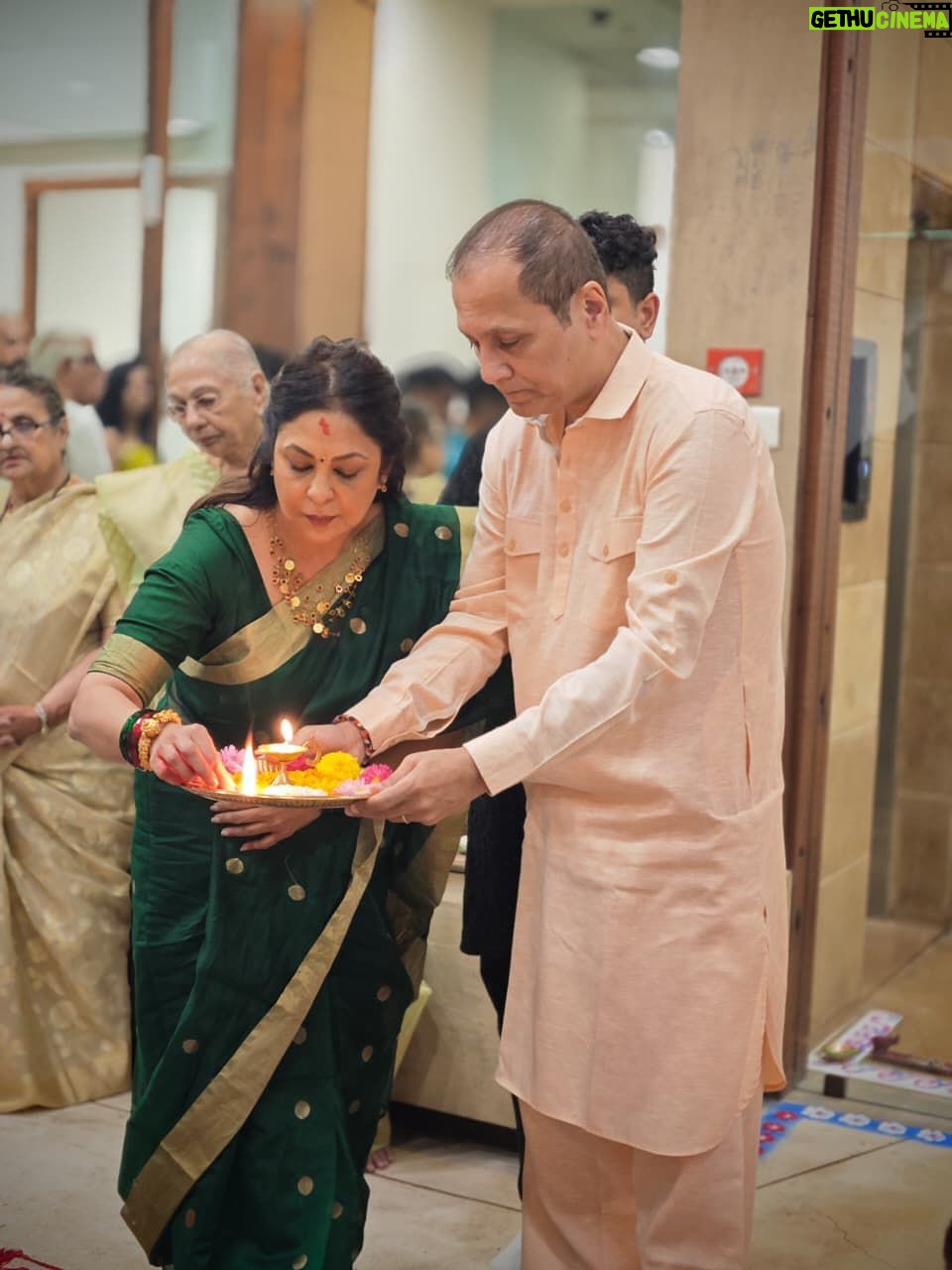 Shefali Shah - 43K Likes - A glimpse from our annual office Laxmi Puja ✨

@sunshinepicturesofficial @aashin_shah 

#DiwaliPuja #Diwali #Diwali2025 #Rituals