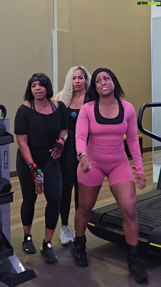 Shereé Whitfield - 1.2K Likes - Having a trainer is you paying for someone to snitch on your laziness 😅

Our trainer at Lifetime Fitness @shereewhitfield dont play about holding us accountable. 
This is what we asked for  @moni_bagz 🥲

#gymmotivation #fyp #relatable #shereewhitfield #explorepage✨ #toyatheactress #monibagz