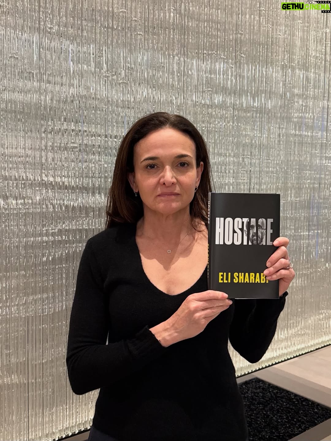 Sheryl Sandberg - 8.2K Likes - On October 7, 2023, Hamas terrorists dragged @eli_sharabi7 barefoot from his home in Kibbutz Be’eri and took him into Gaza. He spent 491 days in captivity — isolated, starved, and beaten — holding on to the hope of one day seeing his family again. Only after his release did he learn the unbearable truth: his wife, Lianne, and their daughters, Noiya and Yahel, were murdered in the attacks.

“Hostage” is Eli’s painful and powerful story of survival. His memoir describes both the suffering of each day as well as the strength he found to keep going. I am so moved by his courage and resilience.

By bravely sharing his experience with the world, Eli is helping make sure the truth of October 7 is not forgotten and the memory of its victims is honored. My prayers continue to be with the hostages still in captivity and the families still waiting.