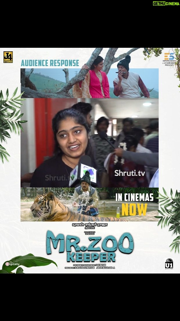 Shirin Kanchwala - 22.4K Likes - #MrZooKeeper is not just a film, It’s a bond & heartbeat of emotions 🐯🌳

Heartwarming response from audience

In Cinemas Near YOU!
#MrZooKeeperFromToday

🎟️ Get your TICKETS 🔗 (Link in Bio)

Starring @pugazhoffl_
Produced by #J4Studios @rajarathinam962 and @arockiadass_ads

A Grand Release by @e5entertainmentofficial #JJayakrishnan 

@filmdirectorjsuresh @itsyuvan @u1recordsoffl @shirinkanchwala tanveer_dop @azeebks @gangaiamaren @kavingarsnekan jaimehhh_ @king_jai2k1 @onlynikil @digitallynow