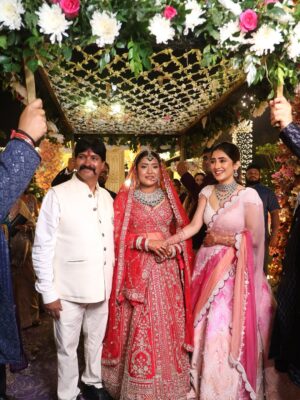 Shivangi Joshi Instagram - A day our hearts will always hold close — love, tears, and endless memories. Still feels like a dream. 
Our hearts are so full 🤍

Outfit: @riantasofficial 

@sohail__mughal___ 
@stylingbyvictor