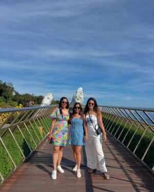 Shivani Divkar Instagram - Wherever we go, we go with love ♥️
.
#travel #family #love #happy #vietnam #travelblogger #travelling #holiday #travelphotography #family #vietnamtravel #banahills #goldenbridge