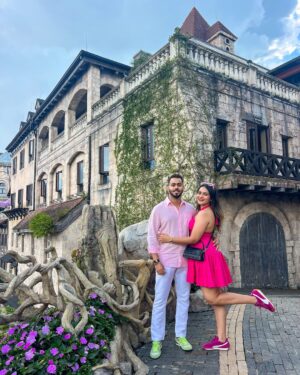 Shivani Divkar Instagram - Plot twist: We didn’t just visit Vietnam, We time-traveled to a French fairytale.🏰💕
#love #family #travel #couple #couplegoals #Vietnam #banahillsvietnam #frenchvillage #fairytale #castle #travelblogger #dreamylittleplaces #dreamyaesthetic #outfitinspo