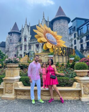 Shivani Divkar Instagram - Plot twist: We didn’t just visit Vietnam, We time-traveled to a French fairytale.🏰💕
#love #family #travel #couple #couplegoals #Vietnam #banahillsvietnam #frenchvillage #fairytale #castle #travelblogger #dreamylittleplaces #dreamyaesthetic #outfitinspo
