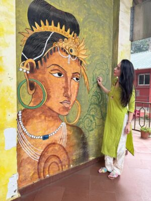 Shivani Pancholi Instagram - Spent the day at Om Creations Trust (@omcreations_trust) and honestly, nothing beats the happiness I felt here. 💛 Watching these incredibly talented kids pour their heart into every creation was so inspiring. Their creativity, joy, and warmth are truly unmatched.
@radhikekhanna Ma’am, you were so sweet and welcoming the way you nurture and guide them is just beautiful to witness. 💐 I left with my heart full, a huge smile, and a reminder that the simplest moments of love and art can be the most magical ✨🇮🇳