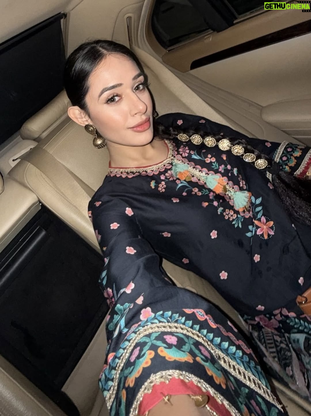 Shivani Pancholi - 3 Likes - Spent a lovely evening with @mulmul ✨🖤🪔