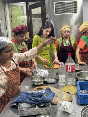 Shivani Pancholi Instagram - Spent the day at Om Creations Trust (@omcreations_trust) and honestly, nothing beats the happiness I felt here. 💛 Watching these incredibly talented kids pour their heart into every creation was so inspiring. Their creativity, joy, and warmth are truly unmatched.
@radhikekhanna Ma’am, you were so sweet and welcoming the way you nurture and guide them is just beautiful to witness. 💐 I left with my heart full, a huge smile, and a reminder that the simplest moments of love and art can be the most magical ✨🇮🇳