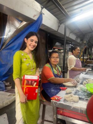 Shivani Pancholi Instagram - Spent the day at Om Creations Trust (@omcreations_trust) and honestly, nothing beats the happiness I felt here. 💛 Watching these incredibly talented kids pour their heart into every creation was so inspiring. Their creativity, joy, and warmth are truly unmatched.
@radhikekhanna Ma’am, you were so sweet and welcoming the way you nurture and guide them is just beautiful to witness. 💐 I left with my heart full, a huge smile, and a reminder that the simplest moments of love and art can be the most magical ✨🇮🇳