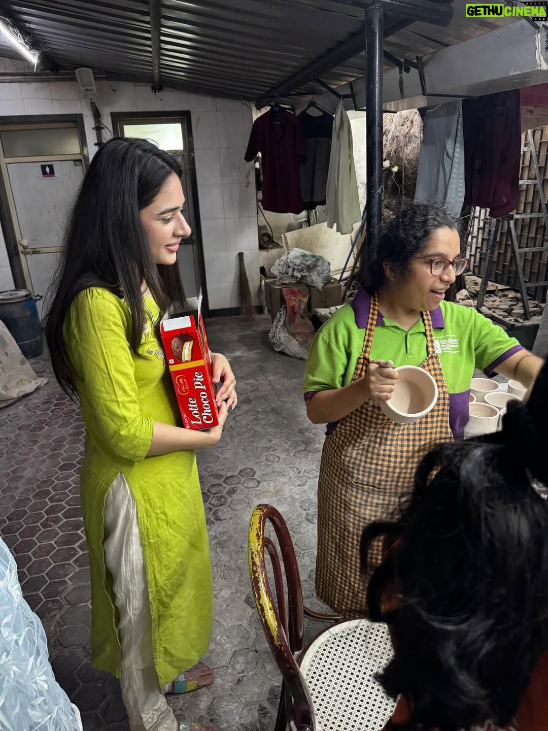 Shivani Pancholi - 3 Likes - Spent the day at Om Creations Trust (@omcreations_trust) and honestly, nothing beats the happiness I felt here. 💛 Watching these incredibly talented kids pour their heart into every creation was so inspiring. Their creativity, joy, and warmth are truly unmatched.

@radhikekhanna Ma’am, you were so sweet and welcoming the way you nurture and guide them is just beautiful to witness. 💐 I left with my heart full, a huge smile, and a reminder that the simplest moments of love and art can be the most magical ✨🇮🇳