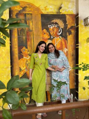 Shivani Pancholi Instagram - Spent the day at Om Creations Trust (@omcreations_trust) and honestly, nothing beats the happiness I felt here. 💛 Watching these incredibly talented kids pour their heart into every creation was so inspiring. Their creativity, joy, and warmth are truly unmatched.
@radhikekhanna Ma’am, you were so sweet and welcoming the way you nurture and guide them is just beautiful to witness. 💐 I left with my heart full, a huge smile, and a reminder that the simplest moments of love and art can be the most magical ✨🇮🇳