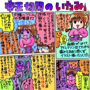 Shoko Nakagawa Instagram - 顔のむくみが少しずつ落ち着きはじめたかも
そんなことより
お腹痛すぎる　まだ後陣痛？が全然やばい
三日目がピークとかいうけど一週間たっても子宮が痛すぎる
わたしは帝王切開で　陣痛は味わってないけど
違う痛さがそれぞれあるから　本当にみんな命懸けなんだなぁと痛感しました　痛いよう
みんなすごすぎるよ強すぎる
安静時間を確保できるよう　いろんなこと助けていただきながら　回復につとめます😭

絵日記に残しました
毎日かきたいことまだまだいっぱい

歩かないよう安静にします

#後陣痛
#帝王切開
#双子
#安静
#絵日記