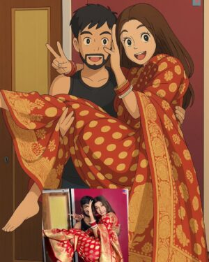 Shona Gupta Instagram - In love with these cute pictures🧿🙈🥹
@shonagupta1706
.
.
.
.
#post #ghibli_station #ghibli #couple #lovely #trend #newpost #shoot #trendghibli