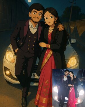 Shona Gupta Instagram - In love with these cute pictures🧿🙈🥹
@shonagupta1706
.
.
.
.
#post #ghibli_station #ghibli #couple #lovely #trend #newpost #shoot #trendghibli