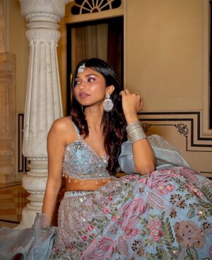 Shreya Jaiswal Instagram - Shaadi kisi ki bhi ho, gallery mera he full ho jaata hai 👀

Major shoutout to @krupa_jain for this beautiful outfit and @kyaayaarshaurya for such wonderful photography and more importantly being patient with me 🥹🫶🏼

P.S. If you’re wondering what am I doing in my pictures with @vasundhara_daga , it’s just me explaining her where was I missing throughout the festivities. 😭

Also, last picture is just me looking out for meravala 😋

[Indian weddings, lehenga, shaadi, photodump]
#therachitsunidhiwedding✨ #fashionphotography #jaipur