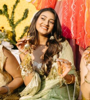 Shreya Shanker Instagram - Indian wedding ceremonies just hit different specially if it’s your best friend’s. I still remember tearing up so much that day — it was all so beautiful and full of love 💛