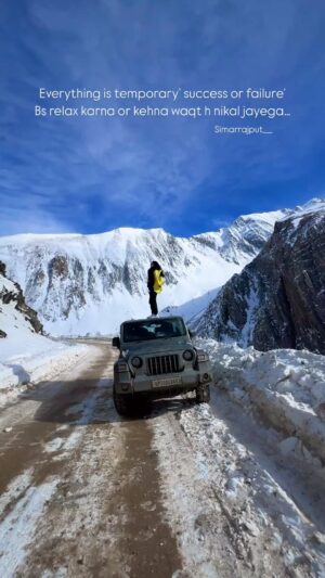 Simar Rajput Instagram - Bs yahi yaad rakhna hai or agge bhadte chale jana hai
.
.
.
.
.
.
#zojilapass #kashmir #kashmirvalley #viral #reels #instagram #travelgram #travel #simarrajput