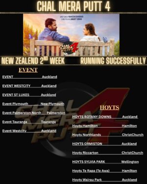 Simi Chahal Instagram - 2nd WEEK🙏
AUSTRALIA NEW ZEALAND CINEMA LIST 
CHAL MERA PUTT 4