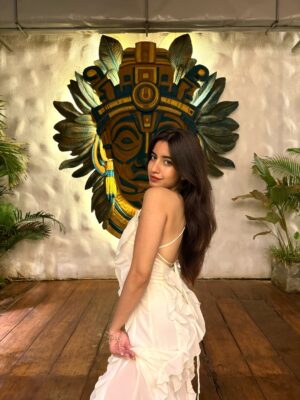 Simran Bejwani Instagram - Wore white, danced like I was on fire!🤍🔥

One of the best nights at @tikitii.goa 💌

#goadiaries #travelwithsim #goa #summer