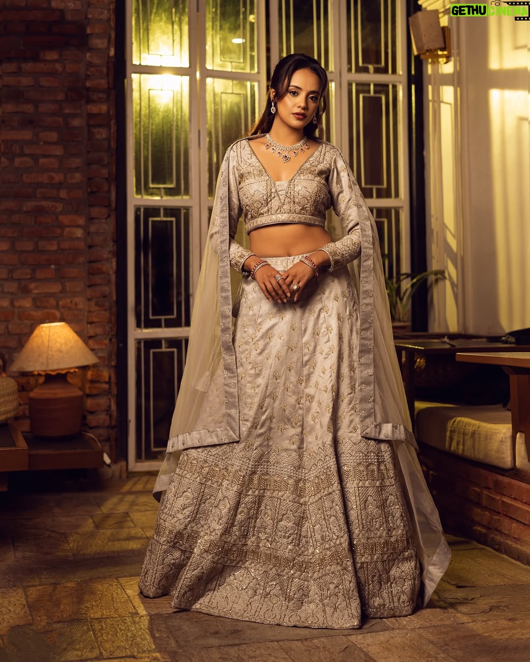 Simran Pant - 73 Likes - “Wrapped in moonlight, stitched with dreams, and shining like a whispered secret.”
#EtherealGlow #ModernMuse #SilkenStories
Muse @_simranpant 
Styled in this regal ensemble by @yasarbytenisha 
Glam on point by @shhwetakju and hair by @hairnmakeupby_pratima 
Jewelry partner @shagoonjewellers 
Visual storytelling by @uddibaba @neesphotography @_skdgin_ @jii_patrick @ronashbajra 
Location partner @damonkeymind