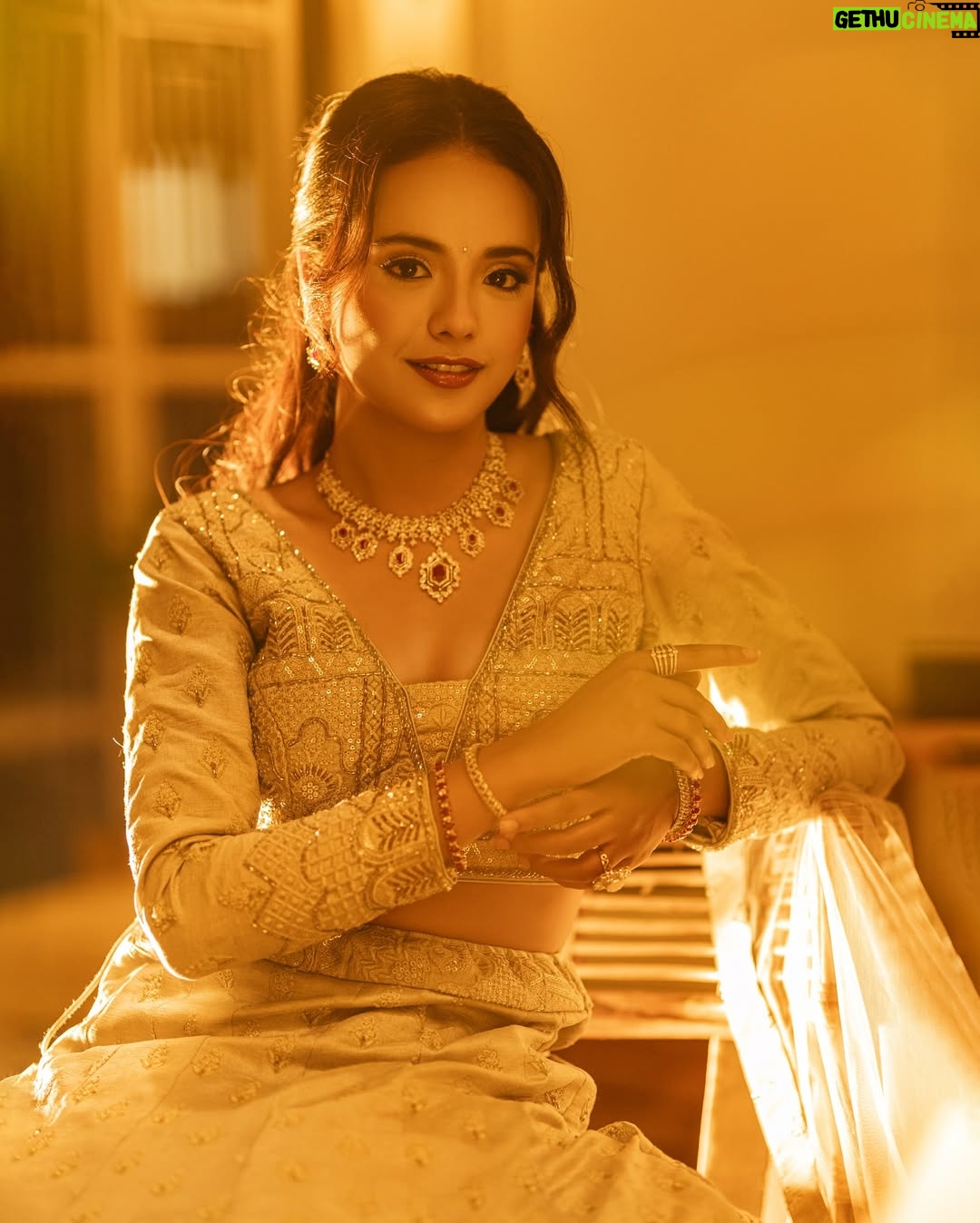 Simran Pant - 817 Likes - Stepping into the spotlight—not just dressed, but styled in a story ✨
Every thread, every shimmer, every shadow captured the mood just right.
Feat @_simranpant 
Styled in this regal ensemble by @yasarbytenisha 👗
Glam on point by @shhwetakju and hair by @hairnmakeupby_pratima 
Jewelry partner @shagoonjewellers 
Visual storytelling by @uddibaba @neesphotography @_skdgin_ @jii_patrick @ronashbajra 🎥📸
Location partner @damonkeymind 

Grateful to the entire team kudosss.