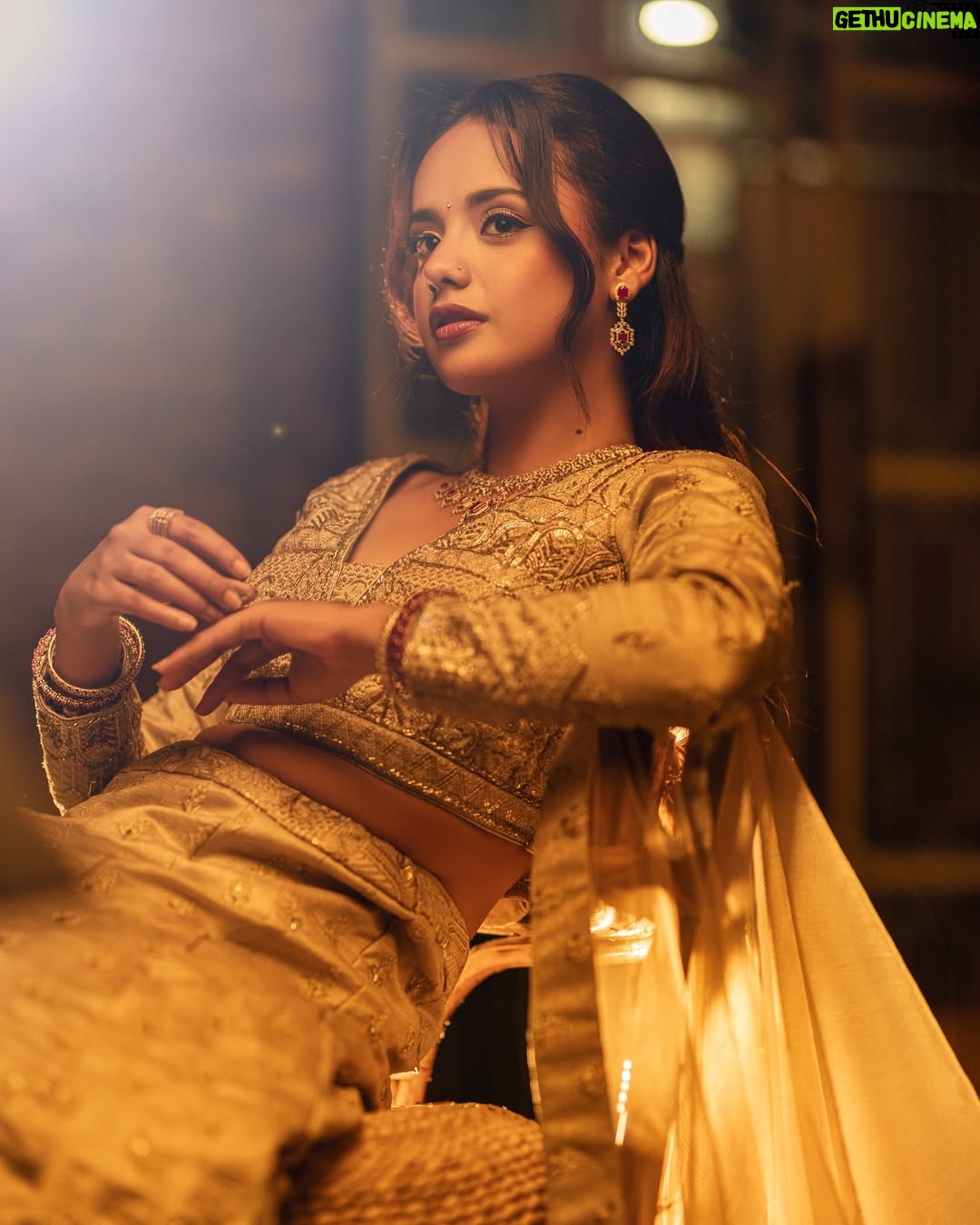 Simran Pant - 817 Likes - Stepping into the spotlight—not just dressed, but styled in a story ✨
Every thread, every shimmer, every shadow captured the mood just right.
Feat @_simranpant 
Styled in this regal ensemble by @yasarbytenisha 👗
Glam on point by @shhwetakju and hair by @hairnmakeupby_pratima 
Jewelry partner @shagoonjewellers 
Visual storytelling by @uddibaba @neesphotography @_skdgin_ @jii_patrick @ronashbajra 🎥📸
Location partner @damonkeymind 

Grateful to the entire team kudosss.