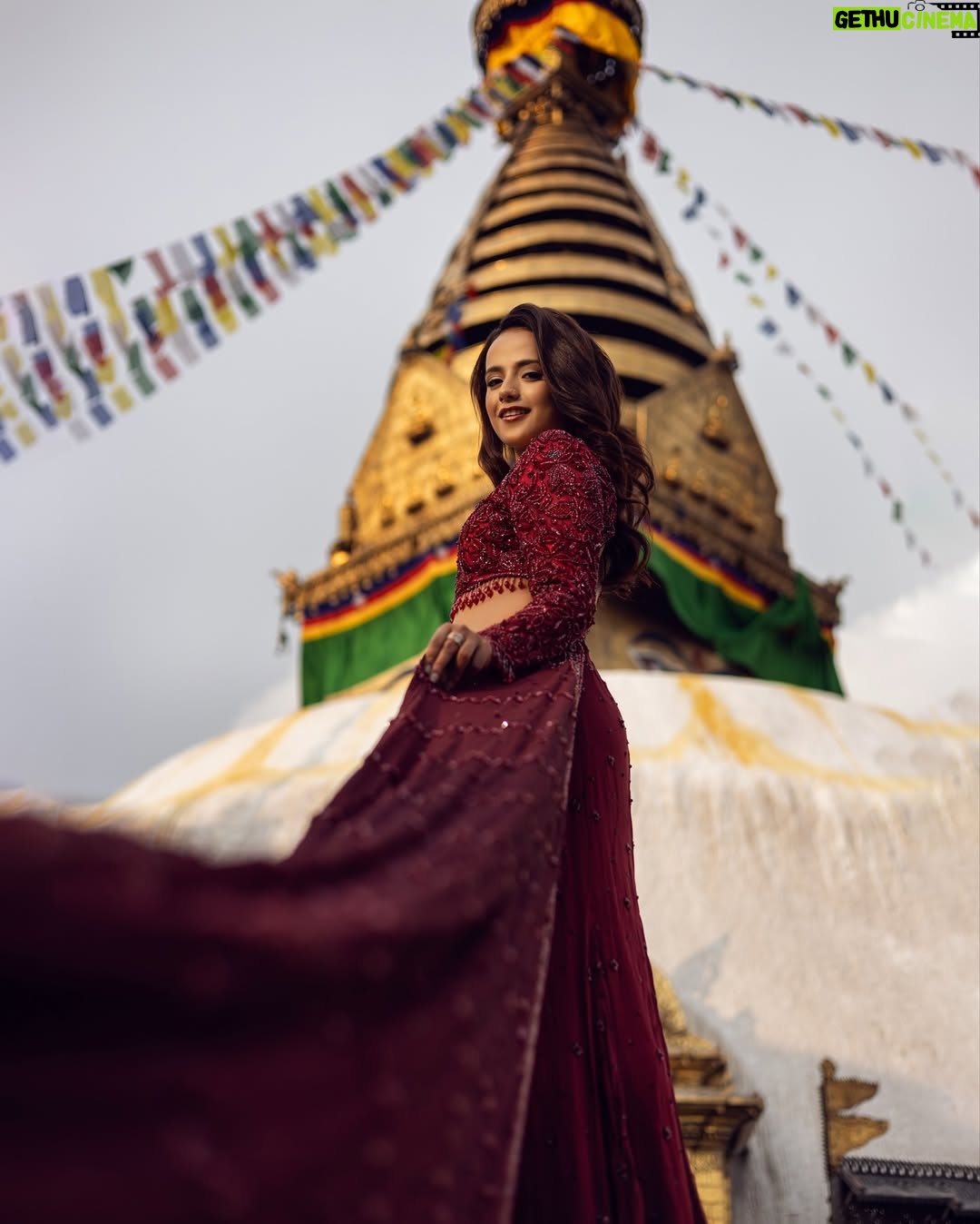 Simran Pant - 1.1K Likes - “Where heritage meets haute couture. Bold in wine, radiant in spirit.”
Muse @_simranpant 
Dress by @yasarbytenisha 
Mua @shhwetakju 
Hair @hairnmakeupby_pratima 
Jewelry partner @shagoonjewellers 
Visual team @uddibaba @neesphotography @_skdgin_ @jii_patrick