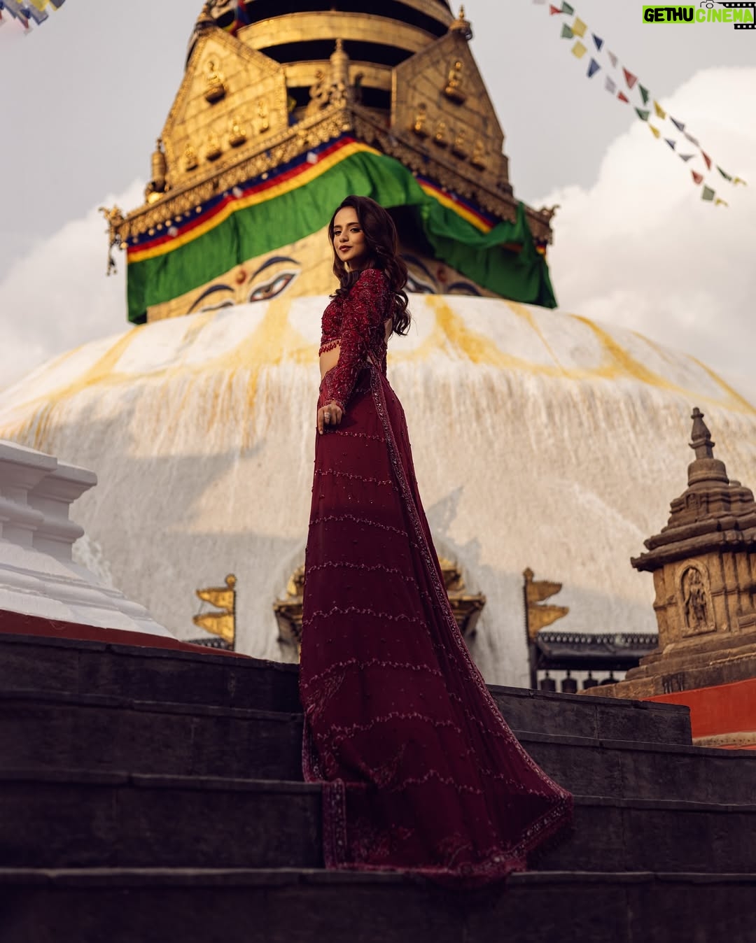 Simran Pant - 1.1K Likes - “Where heritage meets haute couture. Bold in wine, radiant in spirit.”
Muse @_simranpant 
Dress by @yasarbytenisha 
Mua @shhwetakju 
Hair @hairnmakeupby_pratima 
Jewelry partner @shagoonjewellers 
Visual team @uddibaba @neesphotography @_skdgin_ @jii_patrick