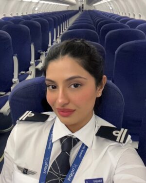 Simrat Sokhi Instagram - Base Check complete!! 💙
One of the moments when life felt unreal was when I landed a Jet for the first time- not once but six times! 
Blessed as always 🧿 
.
.
.
.
.
.
.
.
.
.
.
#PilotLife #BaseCheck #AviationDaily #JetLife #FlightDeckViews #DreamJob #ClearedForTakeoff #FlyingHigh #MilestoneAchieved #AvGeek #Pilot #indigo #6e