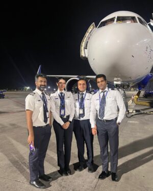 Simrat Sokhi Instagram - Base Check complete!! 💙
One of the moments when life felt unreal was when I landed a Jet for the first time- not once but six times! 
Blessed as always 🧿 
.
.
.
.
.
.
.
.
.
.
.
#PilotLife #BaseCheck #AviationDaily #JetLife #FlightDeckViews #DreamJob #ClearedForTakeoff #FlyingHigh #MilestoneAchieved #AvGeek #Pilot #indigo #6e