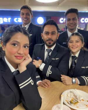 Simrat Sokhi Instagram - Wings of Ambition & 
a Heart full of Dreams 🦋
@indigo.6e
 
I’m so proud of us all, everything was worth it in the end! All the love, the laughter and the lessons will be with me forever ✨ 
Thank you to everyone who believed in me! See you in the skies real soon ✈️
.
.
.
.
.
.

#indigopilots #aviation #graduation #6e #indigo6e #crew #training #airbus320 #pilotlife #explore