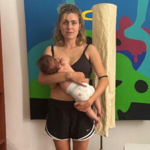 Sofia Viscardi Instagram - hot-girl summer is temporary unavailable we’re doing breastfeeding-on-demand-a-velcro-baby girl summer now