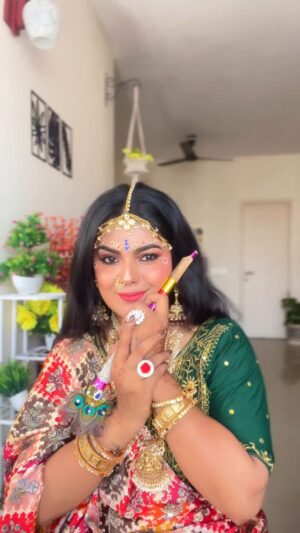 Sonali Singh Instagram - Radharani Look 🪷🌸
.
.
.
.
.
#janmashtamispecial #radharani #viral #trending #makeuplook #transformation #explorer #explorepage✨