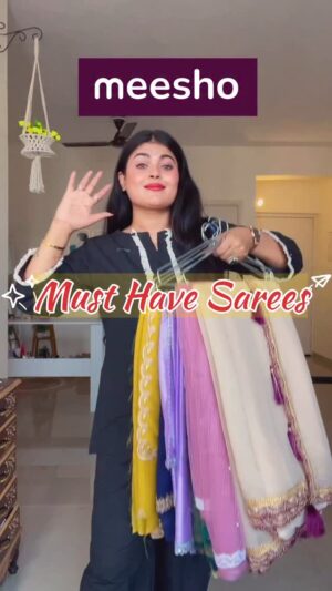 Sonali Singh Instagram - Must Have Sarees From Meesho ✨💕
.
.
.
.
.
.
#whatiorderedvswhatigot #emroidery #meeshosaree #meeshofinds #sareelove #meeshoshopping #meeshofashion #meeshohaul #meeshoapp #meeshotrendz #meeshocollection🛍️ #meesho #meeshoshopping #sareedrape