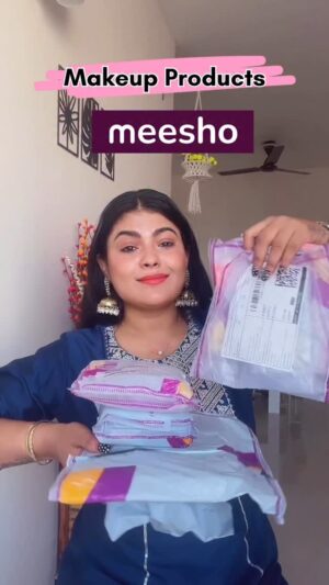 Sonali Singh Instagram - Must Have Makeup Products From Meesho 🛍️💕
.
.
.
.
.
.
#meeshofinds #whatiorderedvswhatigot #meeshofashion #meeshomakeup #meeshohaul #meeshoshopping #meeshoapp #meesho #meeshotrendz #meeshoapp #makeupproducts #productreview