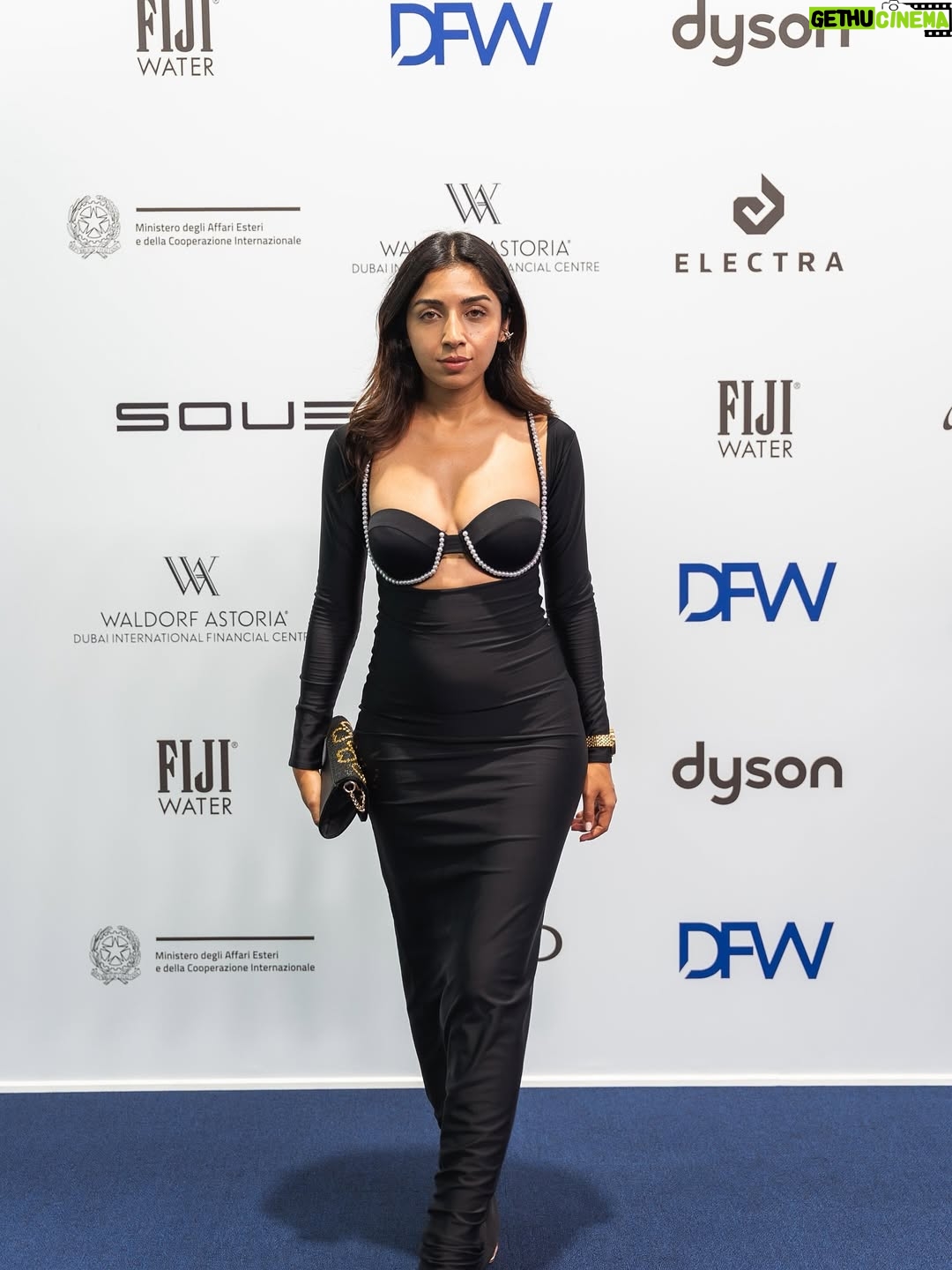Sonam Pirani - 688 Likes - If you’re not staring, you’re lying. 🖤
Here’s the thing — this wasn’t how the dress was meant to be worn. I flipped a backless gown to the front, paired it with my bikini top as a bralette, and suddenly it became a whole new outfit. That’s what I love about fashion — it’s not about rules, it’s about how you can make something yours.

And honestly, that’s what Dubai gives me too — the space to experiment, to play, to feel like myself, and to show up however I want. Last night it was in a makeshift outfit that somehow felt more me than anything straight off the rack