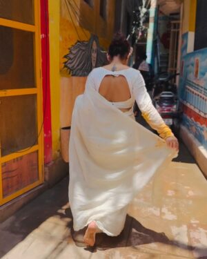 Sonia Singh Instagram - "It’s not I who holds on to Shiva… it is Shiva who never lets me go.”

Dress courtesy: @shilpacouture (thank you for always joining my spiritual journey)