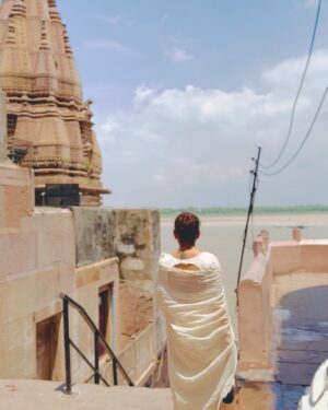 Sonia Singh Instagram - "It’s not I who holds on to Shiva… it is Shiva who never lets me go.”

Dress courtesy: @shilpacouture (thank you for always joining my spiritual journey)