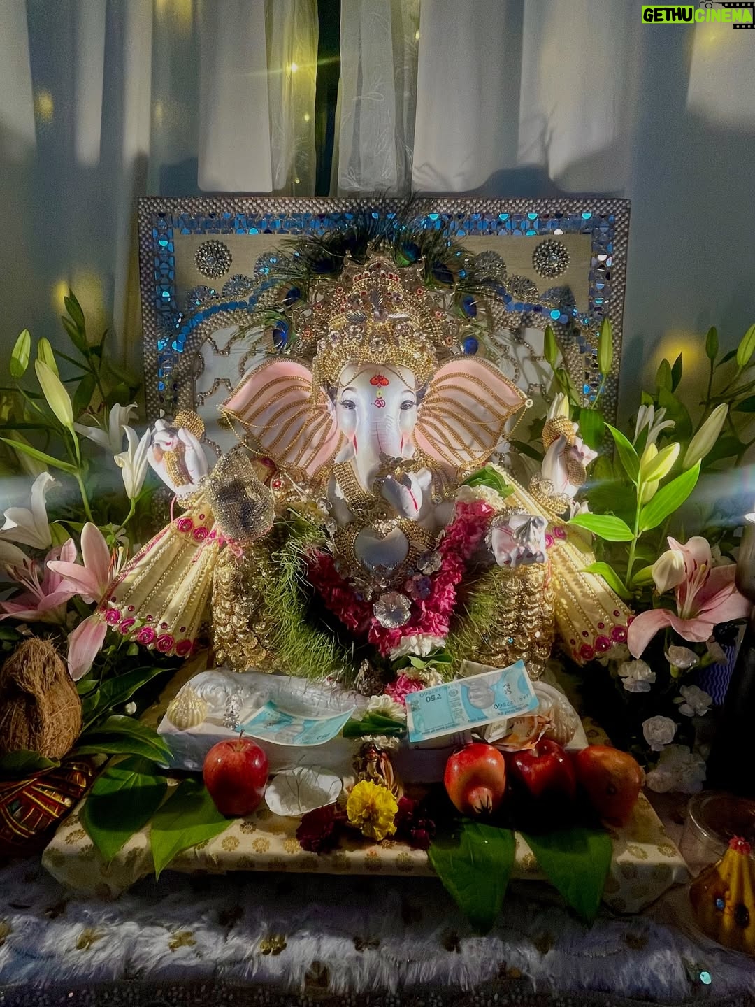 Sreejita De - 83.7K Likes - Our Ganesh Chaturthi was filled with laughter, happy faces and modals! Bolo Ganpati Bappa morya! 🙏🕉️🧿❤️🥰 #ganpatibappamorya Ganpati festival Day 1

Sreejita outfit @aachho 
#ganeshchaturthi #festive #indianwear #festivevibes #indian #german #husbandandwife #sreejitade