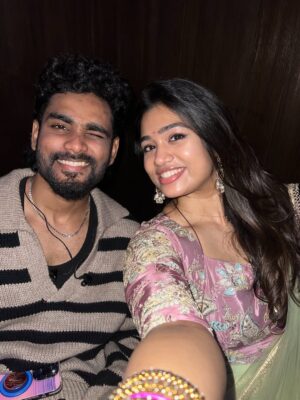 Srinisha Jayaseelan Instagram - Happy birthday Rockstar😍💜 You truly deserve only happiness and blessings. Innum neraiya songs naama serndhu paadanum, perform pananum and unaku pudicha elamey nee achieve panna I’ll always be here to support you! God bless you partner 🧿And ennaaala un birthday ku panna mudinja last two pictures 😂😂