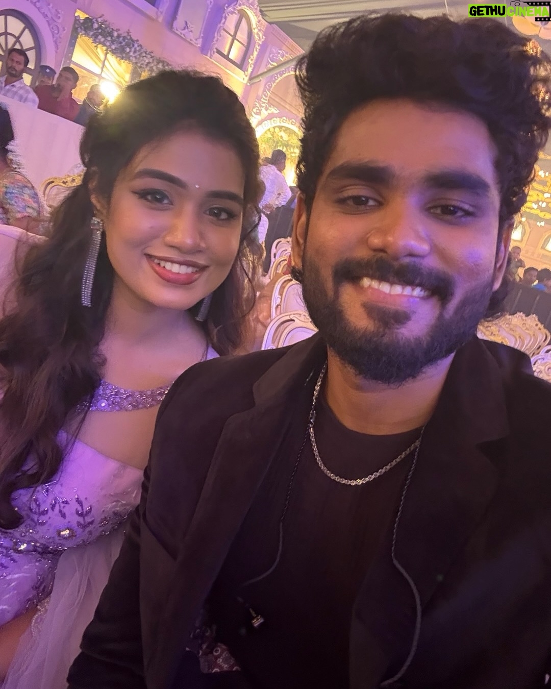 Srinisha Jayaseelan - 175K Likes - Happy birthday partner ❤️ lyricist , singer , performer @srinisha_jayaseelan 
Happy to be your first co-actor 😅
God bless you 😇
Wishes and prayers for your success in career , 
Always there for you 🫡