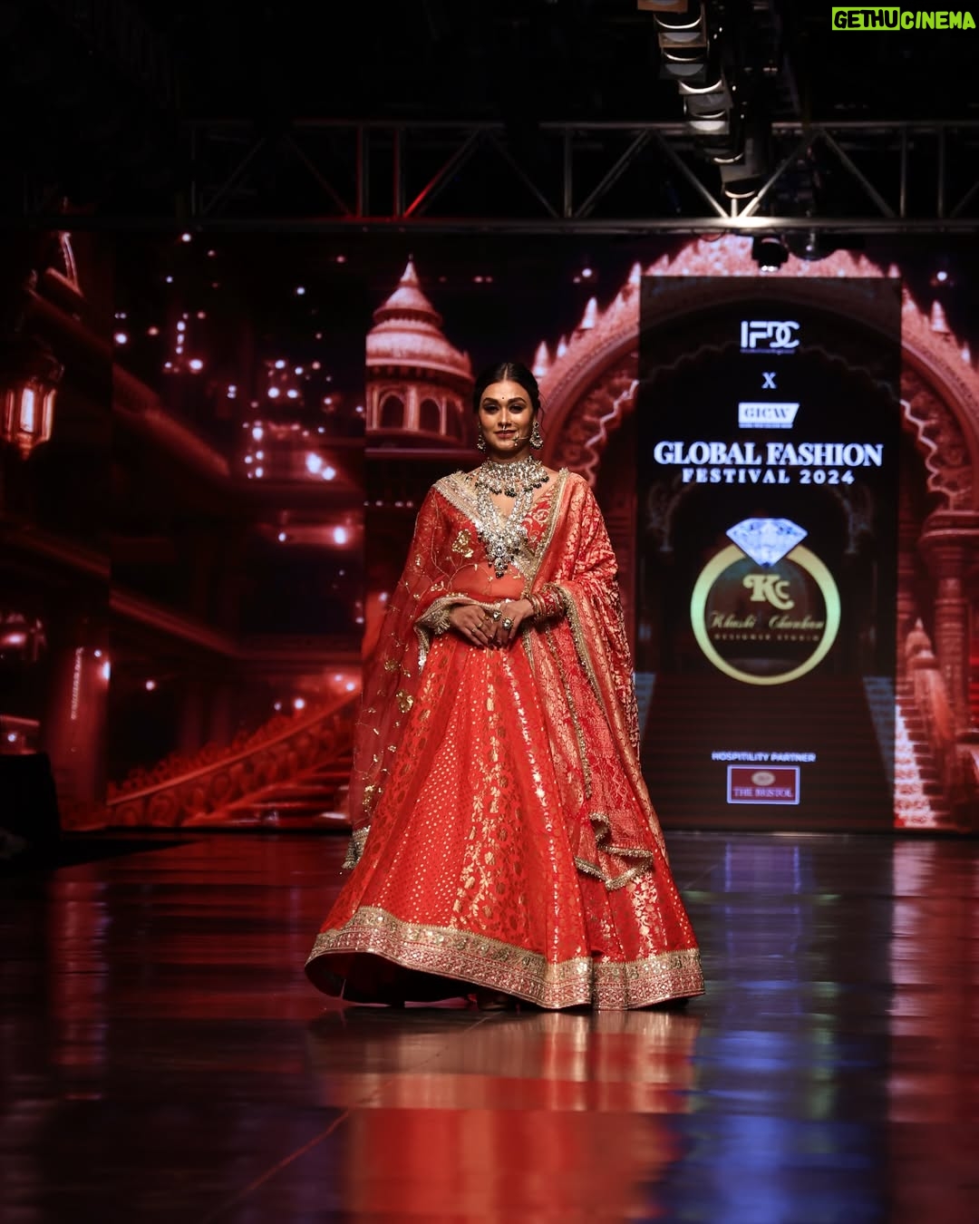 Sriti Shaw - 215 Likes - Bridal collection (saanj )2024 
Designed by @khushi_chauhan_designer_studio 
Show @gicwind 
Showstopper @sritishaw_official 
Jewellery by @eva18jewellery 
Photoshoot by @nkfotostudios